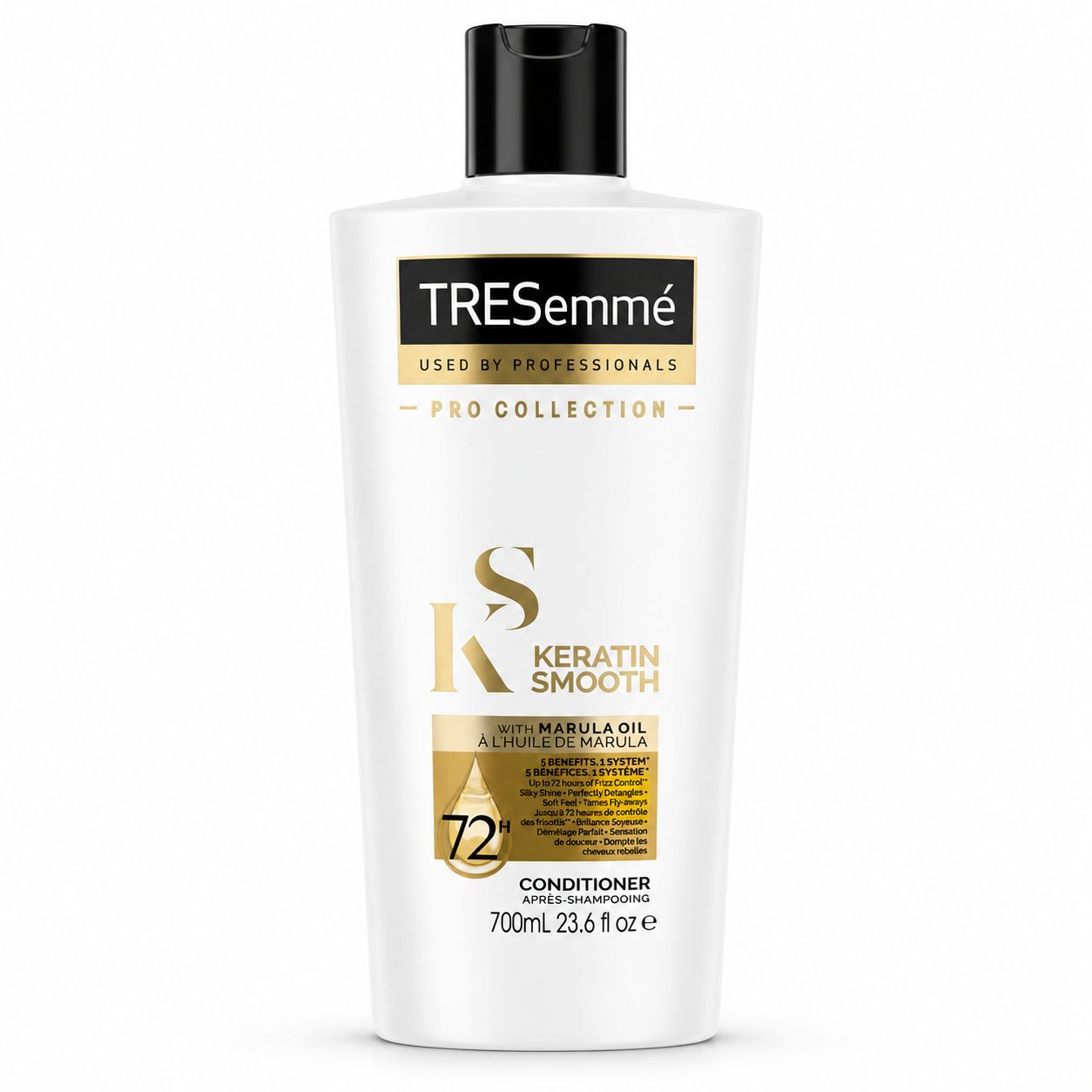 TRESemmé Keratin Smooth Après-Shampooing à l’Huile de Marula – Lissage & Contrôle des Frisottis 72H – 700 ml