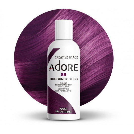 Adore Coloration capillaire semi permanente - 85 burgundy bliss - TENDANCES STYLES