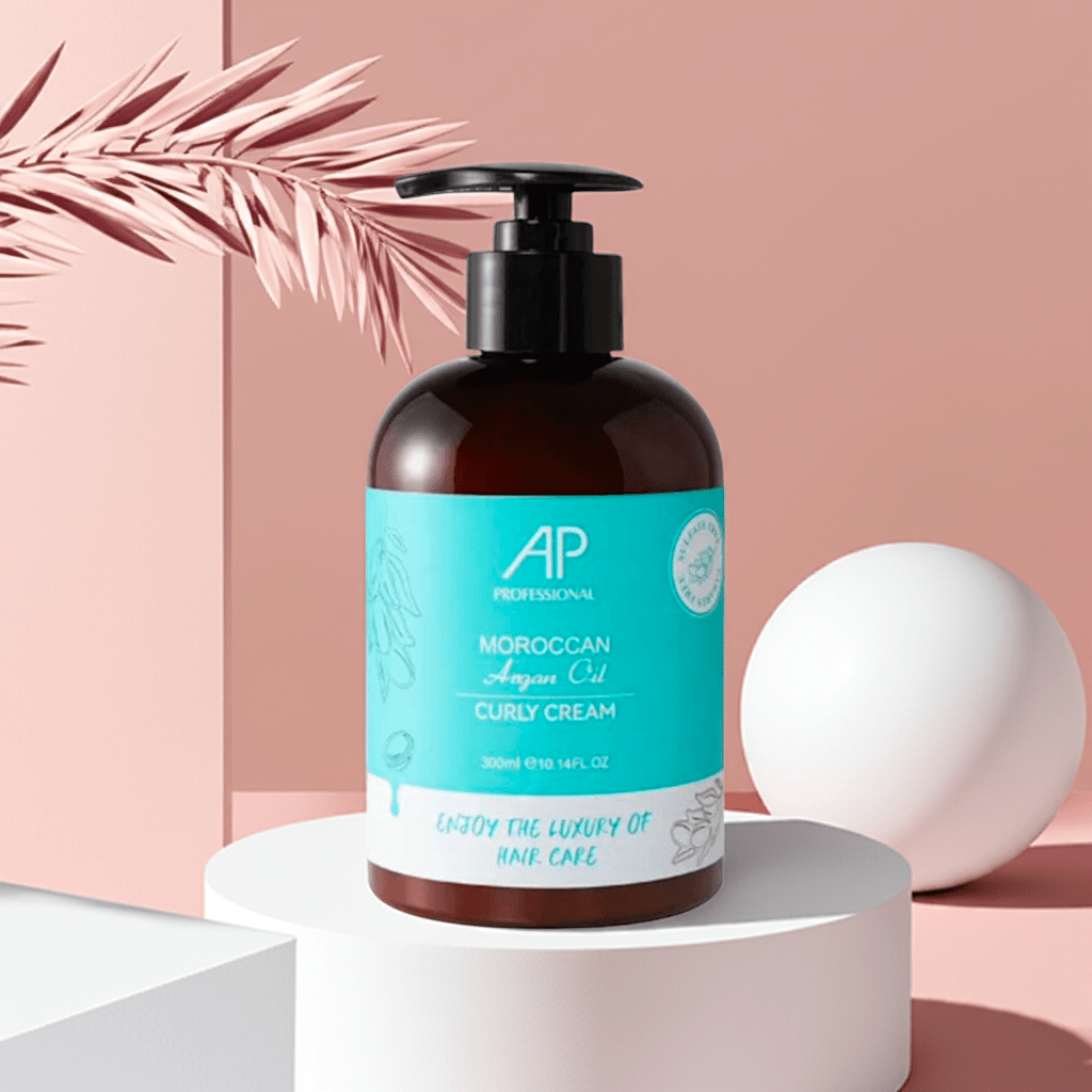 AP Professionnel Crème pour cheveux bouclés à l'huile d'argan sans sulfate 300ml - TENDANCES STYLES