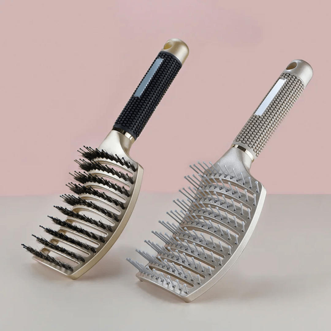Brosse à cheveux démêlante à poils de sanglier - TENDANCES STYLES