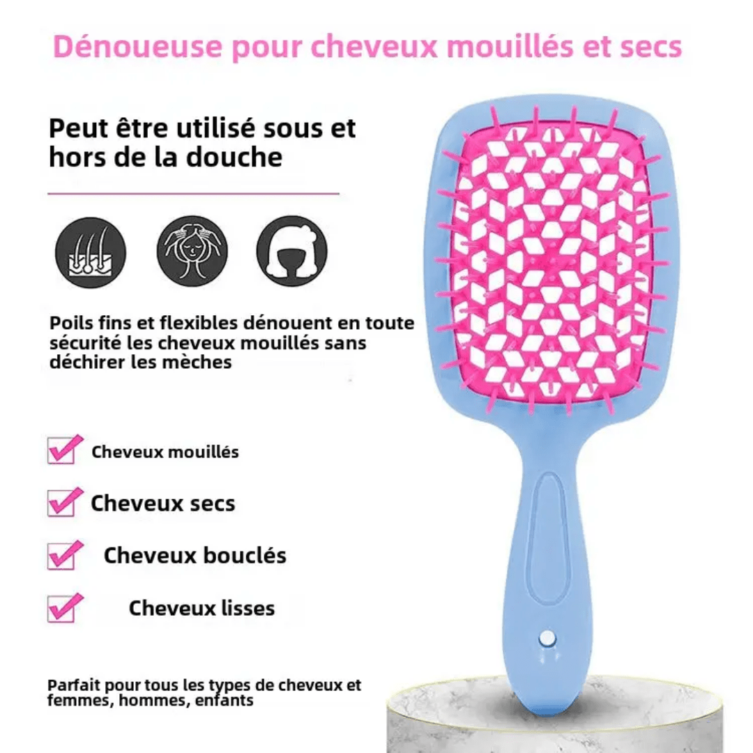 Brosse démêlant cheveux - TENDANCES STYLES
