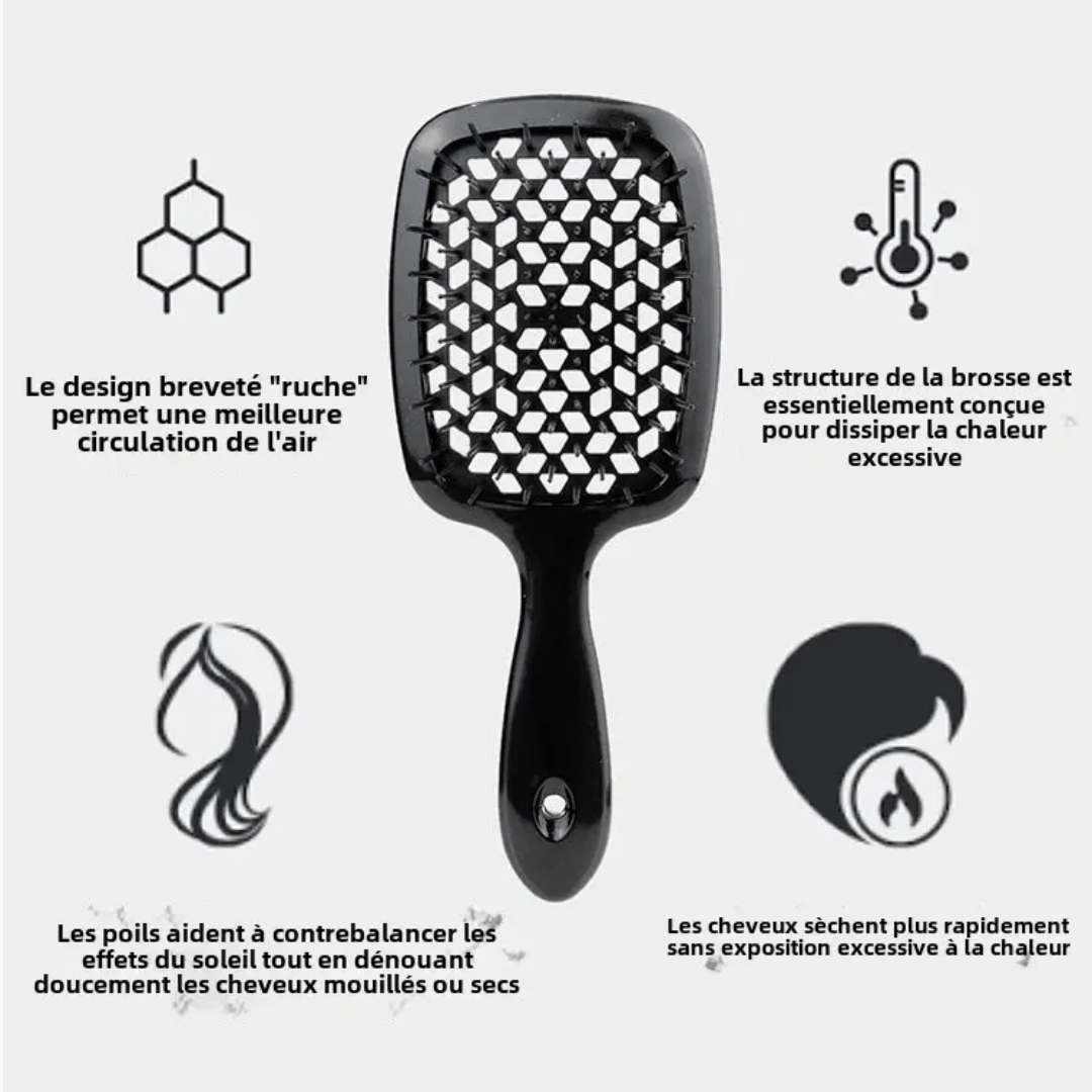 Brosse démêlant cheveux - TENDANCES STYLES