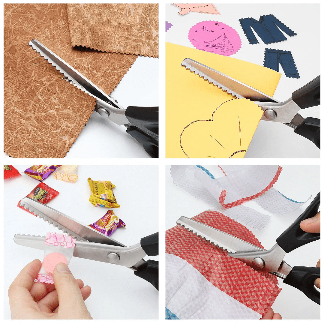 Ciseaux dent triangulaire, Ciseaux zigzag - TENDANCES STYLES