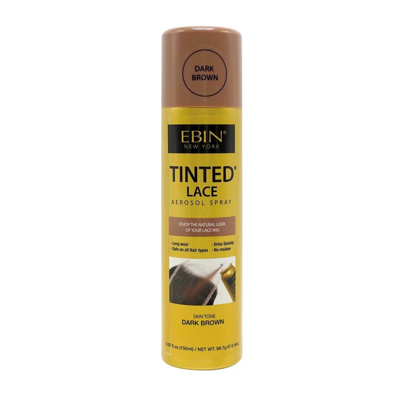 Ebin lace tint Spray aérosol pour dentelle teintée 5,07 oz/150 ml - TENDANCES STYLES