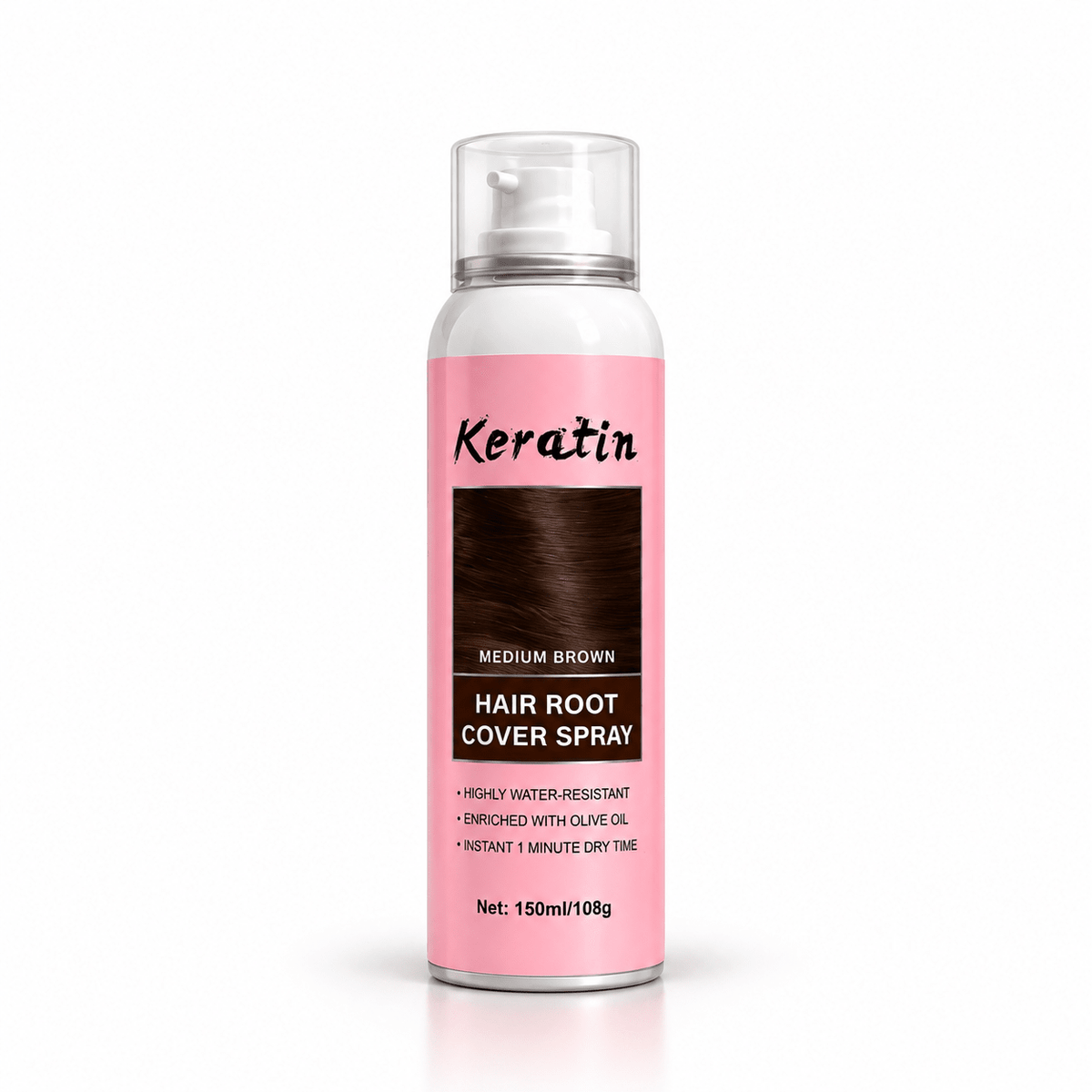 Keratin Hair Root Cover Spray – Spray Retouche Racines & Perruques 150 ml - TENDANCES STYLES
