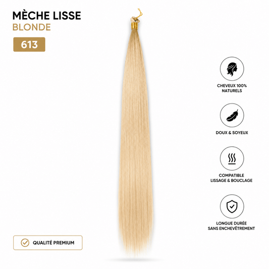 Mèche Lisse Blonde 613 – Extensions pour Braids & Tresses, Effet Naturel Premium - TENDANCES STYLES