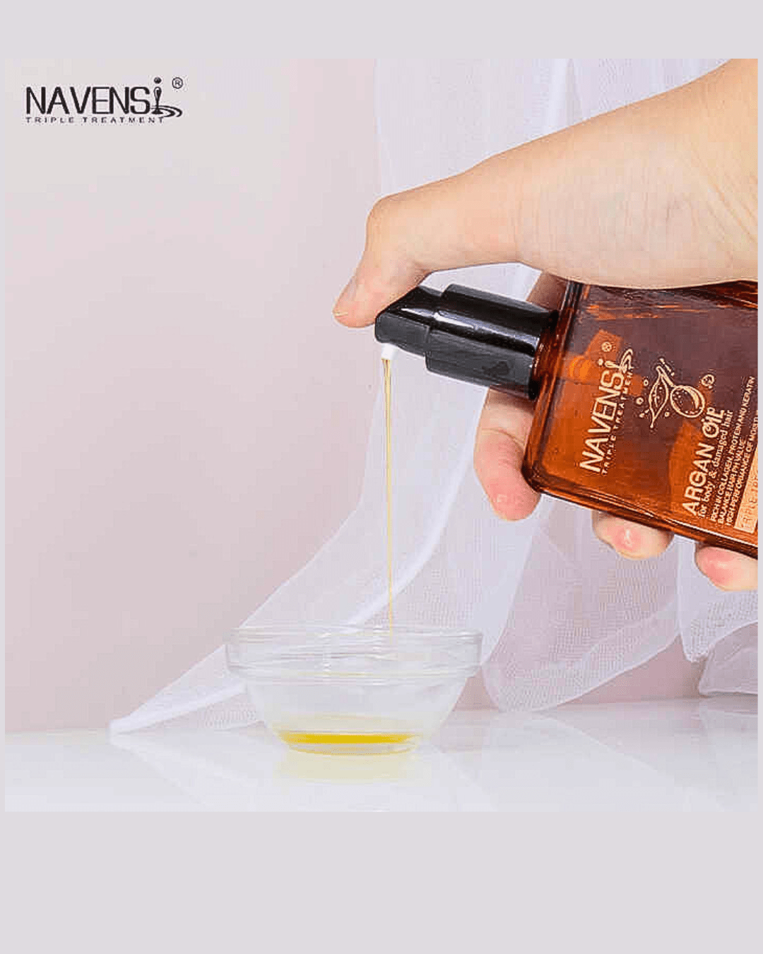 Navensi Sérum capillaire à l'huile d'argan - TENDANCES STYLES
