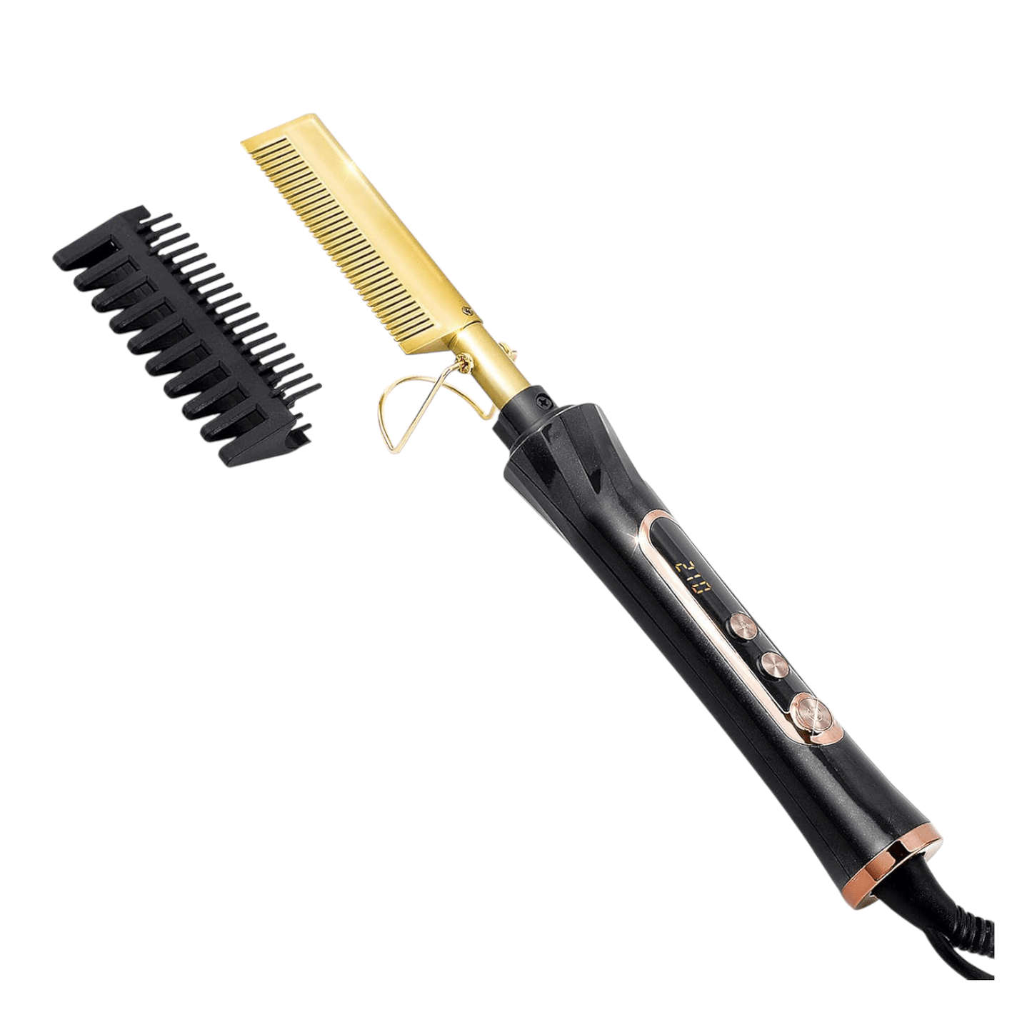 Peigne chauffant électrique professionnel, écran LED, - TENDANCES STYLES