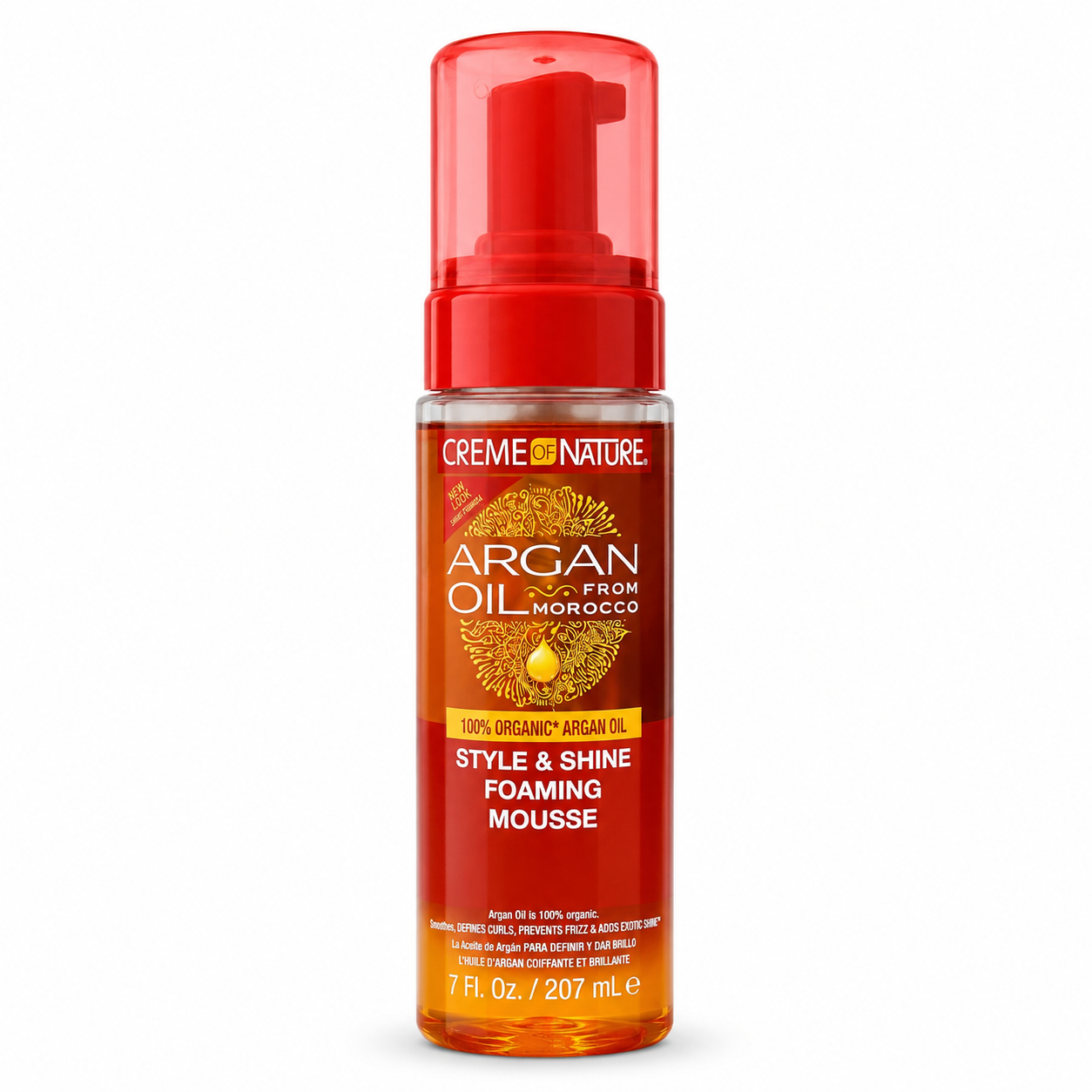 Creme of Nature Argan Oil Style & Shine – Mousse Coiffante Définition & Brillance 207 ml