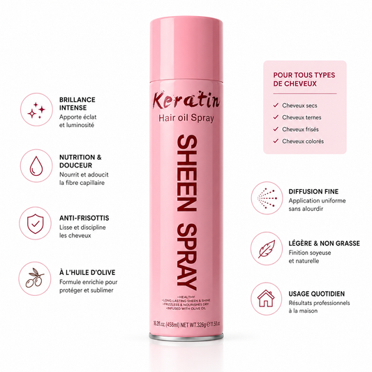 Spray Brillance à la Kératine – Hair Oil Sheen Spray 458 ml