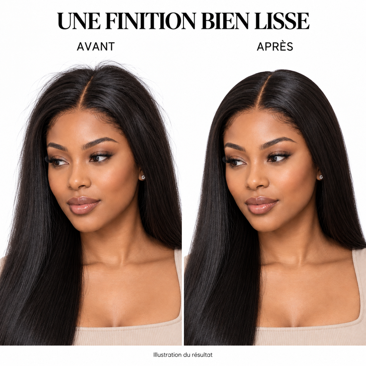 Peigne chauffant professionnel Oh Beauty – Lissage des racines et perruques 500°F