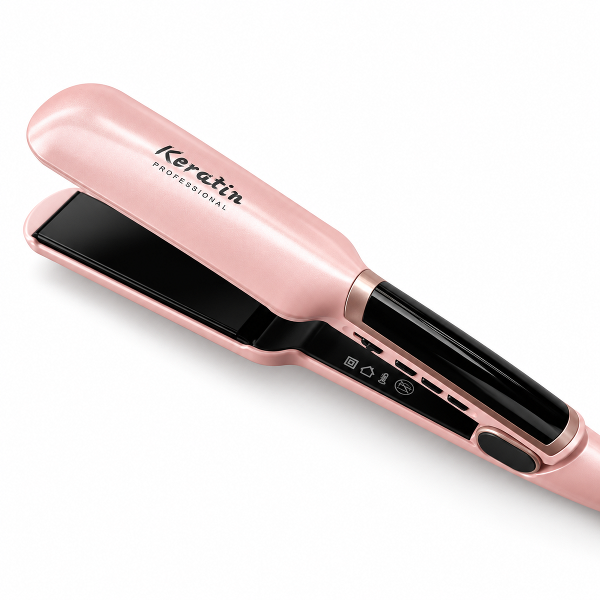 Keratin Lisseur Professionnel à Plaques Larges – Écran LCD, Température jusqu’à 500°F