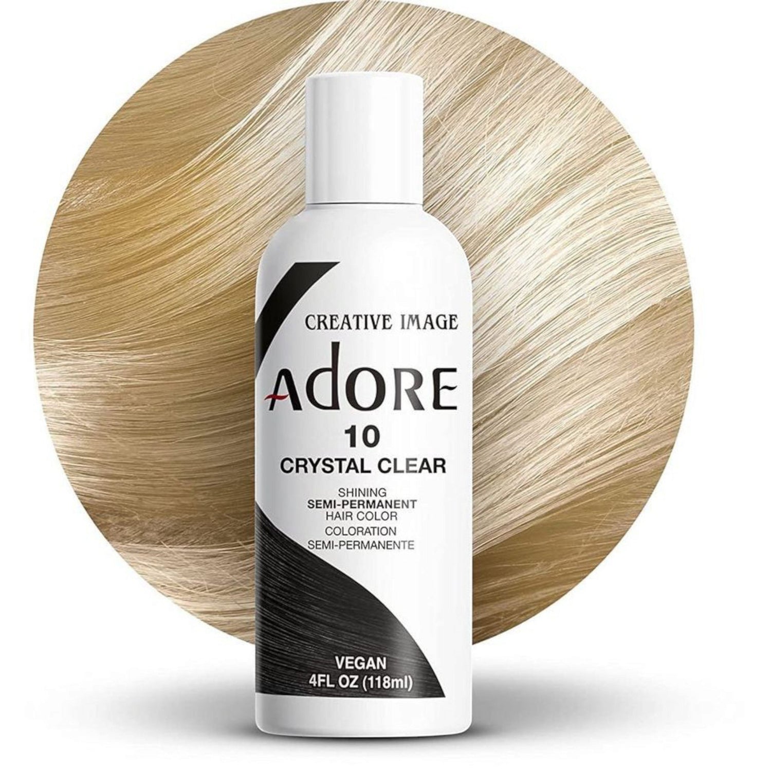 Adore Coloration capillaire semi permanente - 10 Cristal Clear - TENDANCES STYLES