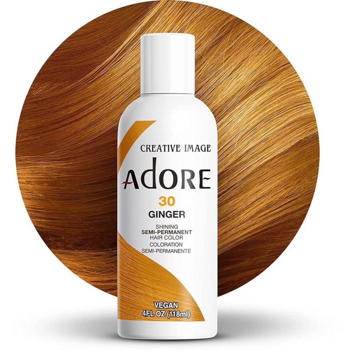 Adore Coloration capillaire semi permanente - 30 Ginger - TENDANCES STYLES