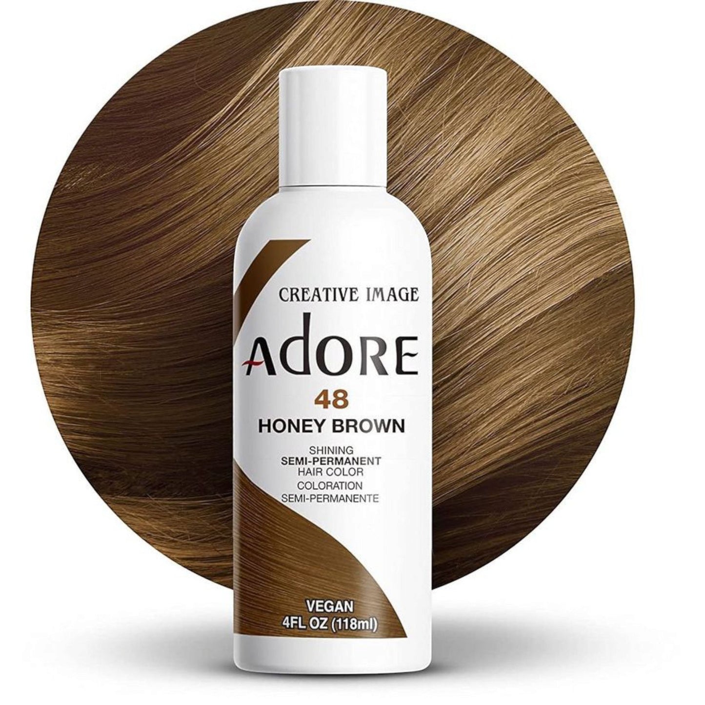 Adore Coloration capillaire semi permanente - 48 Honey Brown - TENDANCES STYLES