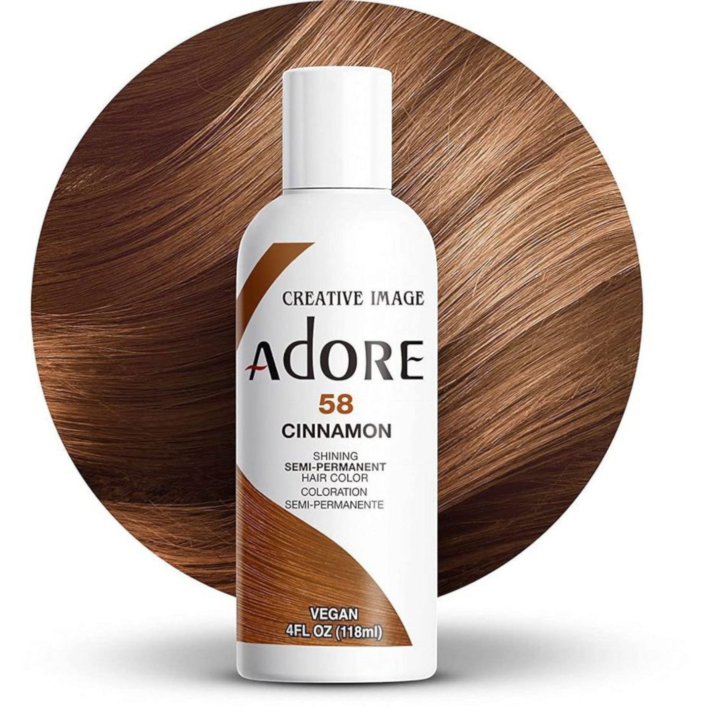 Adore Coloration capillaire semi permanente - 58 Cinnamon - TENDANCES STYLES