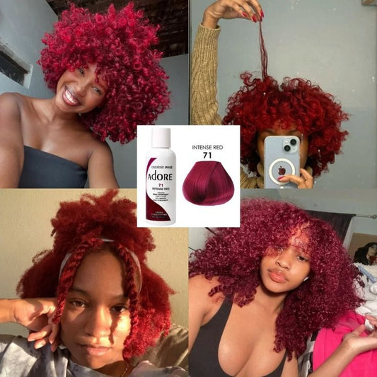 Adore Coloration capillaire semi permanente - 71 Intense red - TENDANCES STYLES