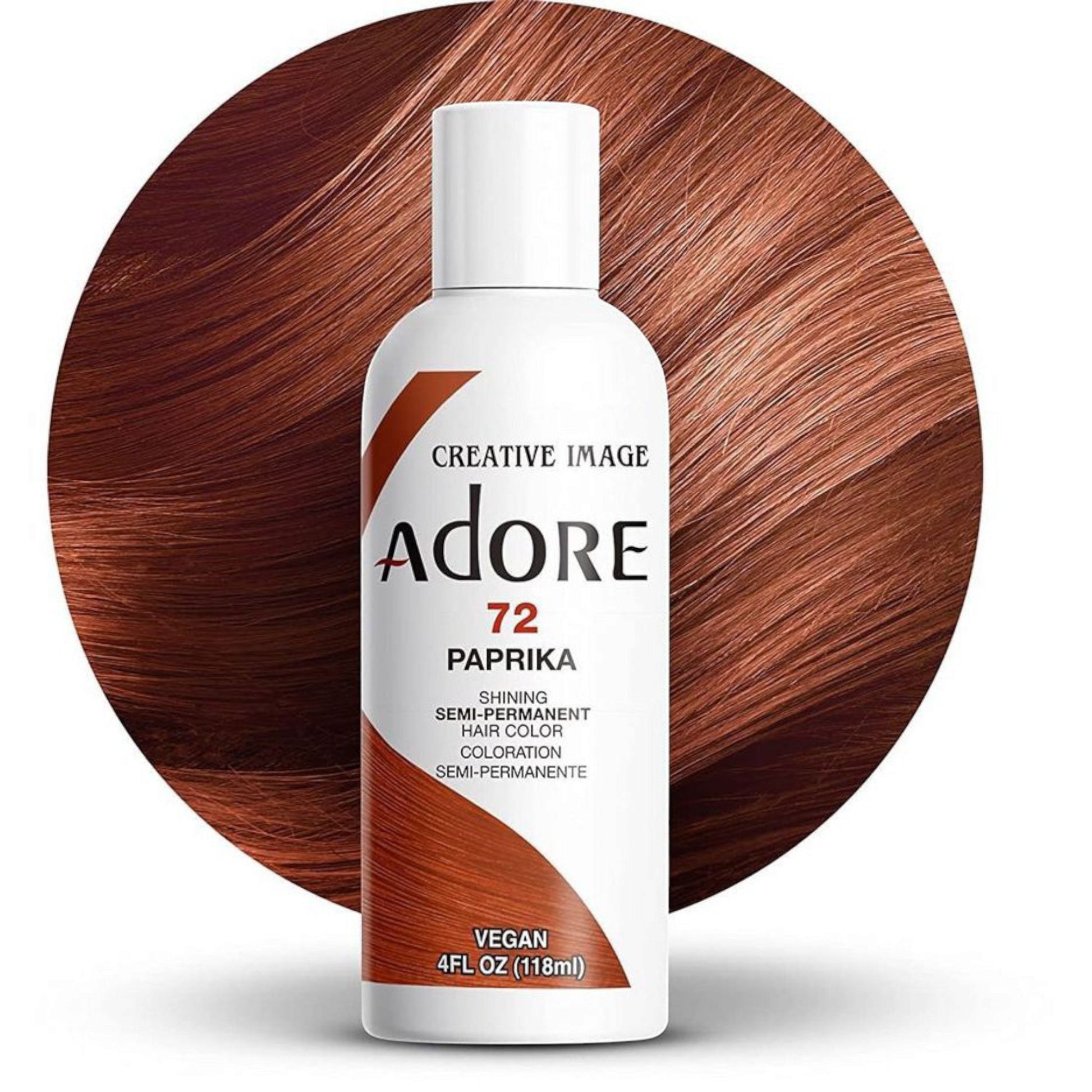 Adore Coloration capillaire semi permanente - 72 Paprika - TENDANCES STYLES