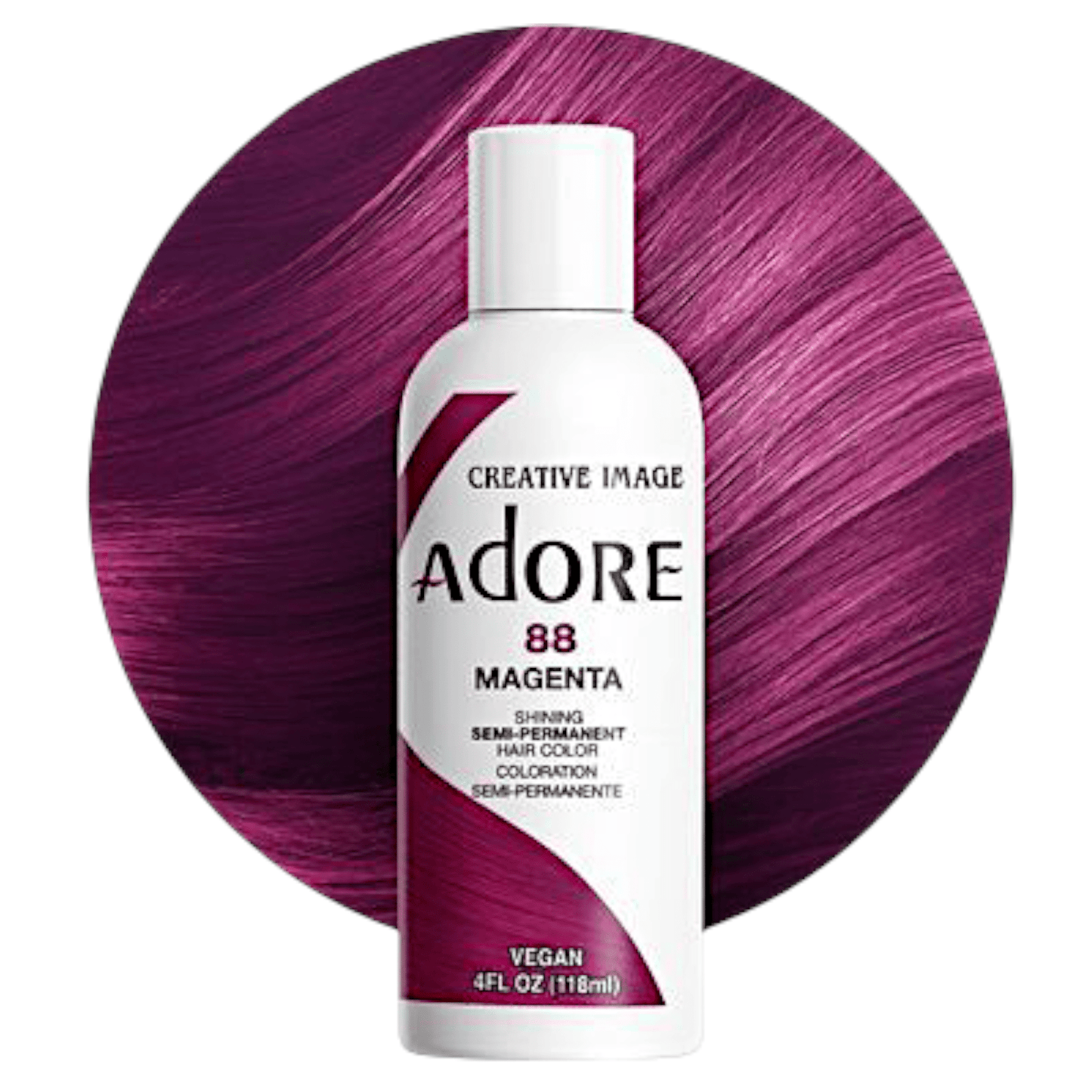 Adore Coloration capillaire semi permanente - 88 Magenta - TENDANCES STYLES