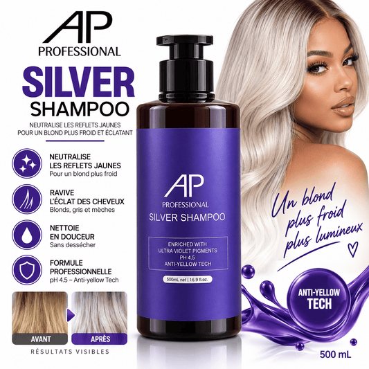 AP Professional shampooing violet Anti-Jaunissement – 500 ml - TENDANCES STYLES