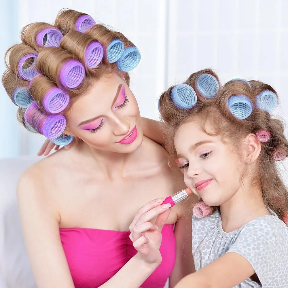 Bigoudis auto adhésif 18 PCS avec pince métallique - TENDANCES STYLES