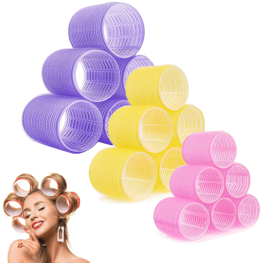 Bigoudis auto adhésif grande taille 6 PCS - TENDANCES STYLES