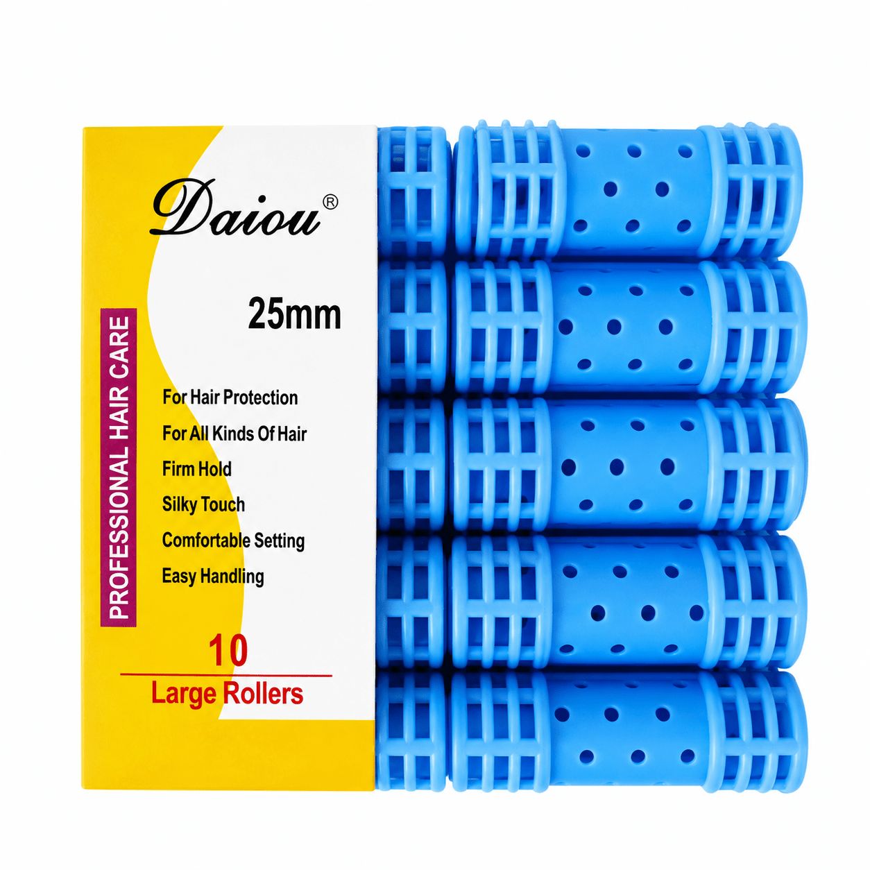 Bigoudis professionnel cheveux 25 mm paquet de 10 PCS - TENDANCES STYLES
