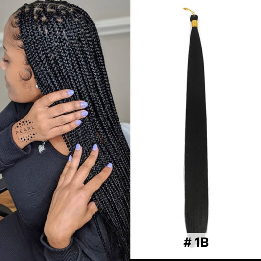 Bone straight braids couleur N°1B, 30 pouces - TENDANCES STYLES