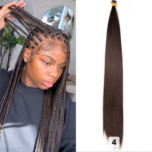 Bone straight braids couleur N°4, 30 pouces - TENDANCES STYLES