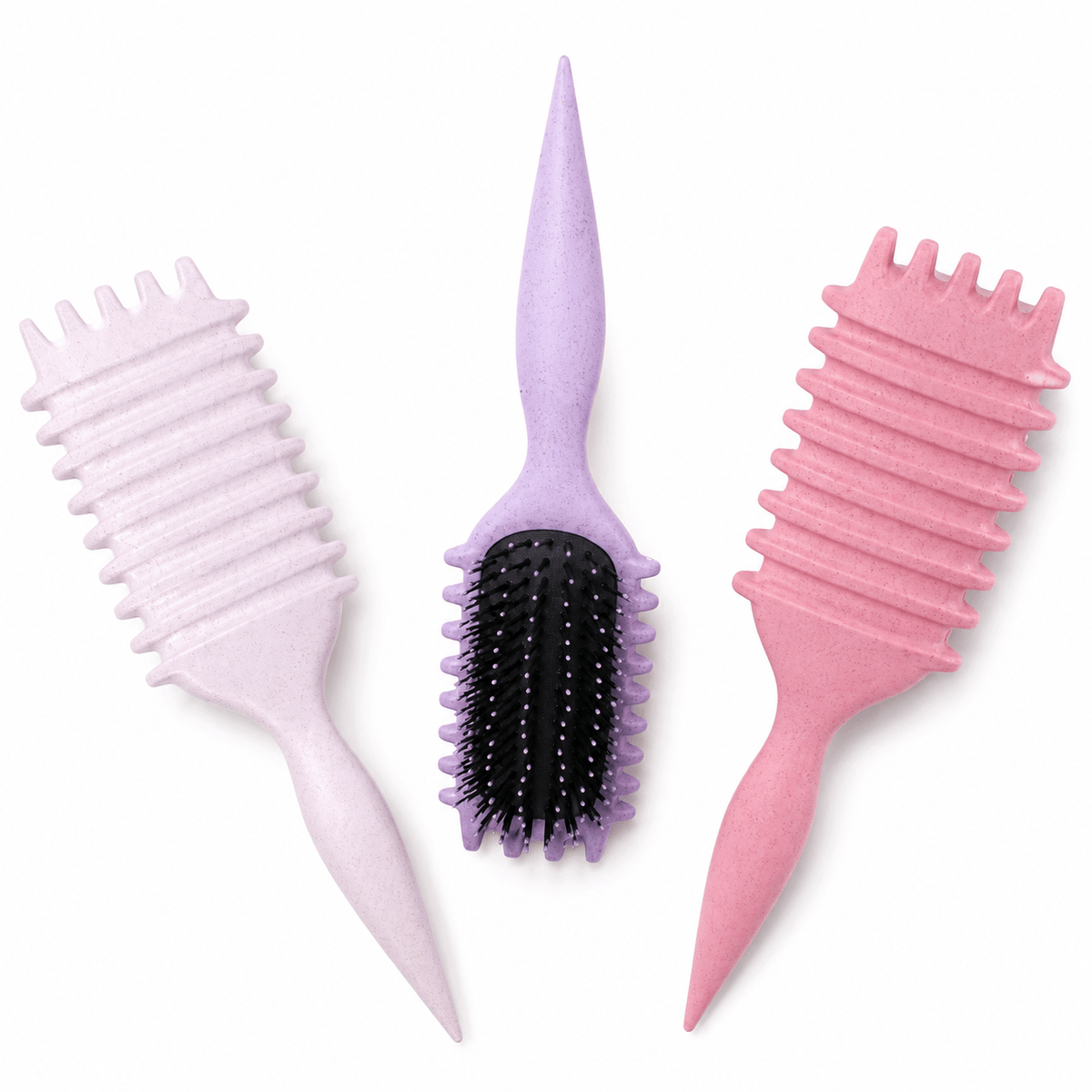 Brosse démêlante et massante pour cheveux bouclés, ondulés et crépus - TENDANCES STYLES