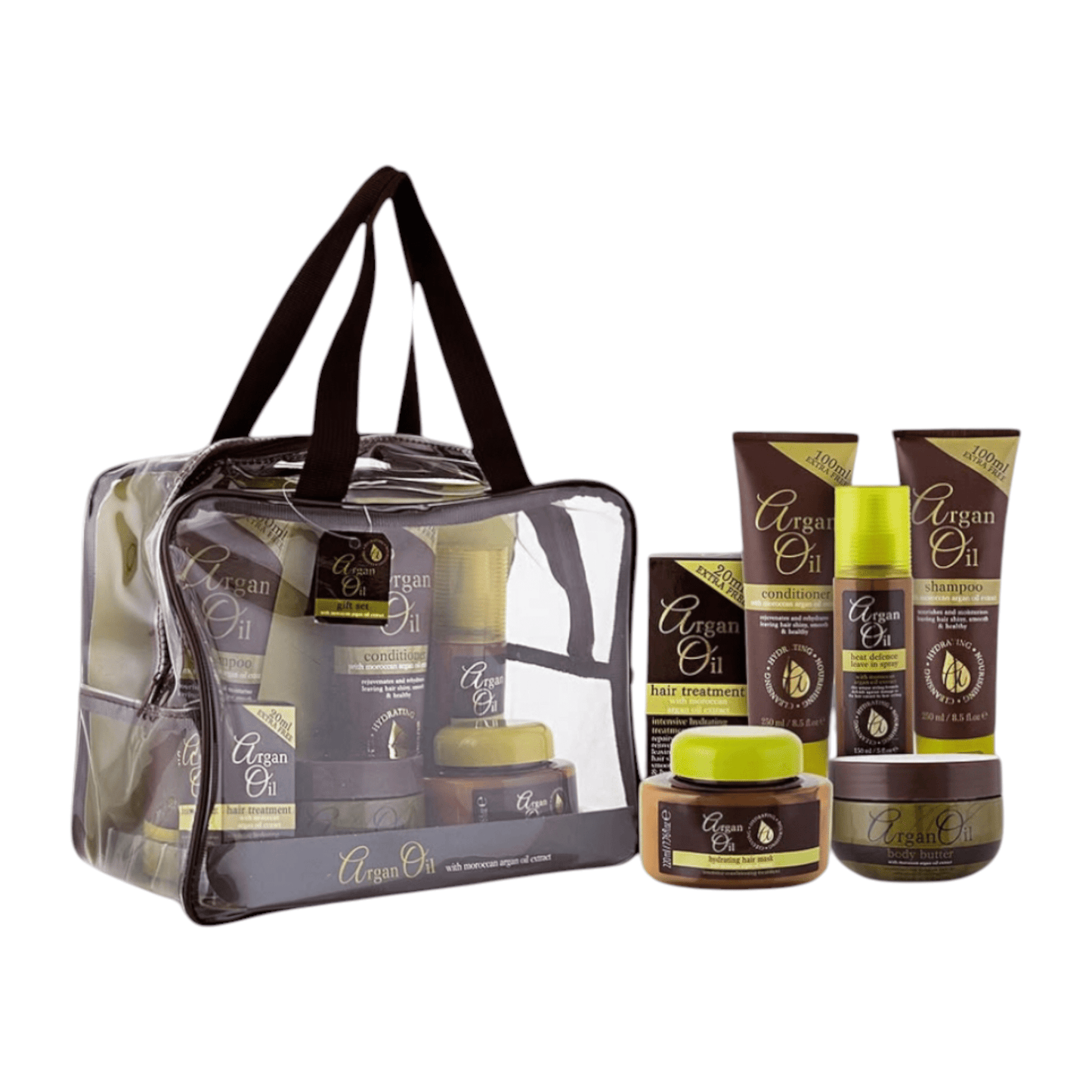 Coffret cadeau de soins capillaires a l'huile d'argan marocain - TENDANCES STYLES