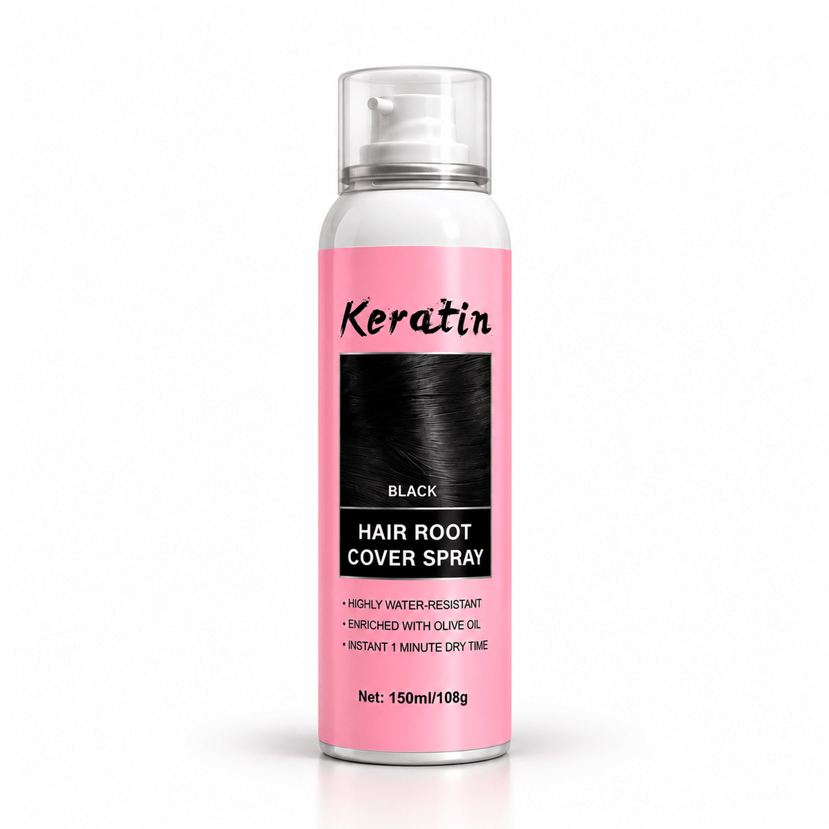 Keratin Hair Root Cover Spray – Spray Retouche Racines & Perruques 150 ml - TENDANCES STYLES