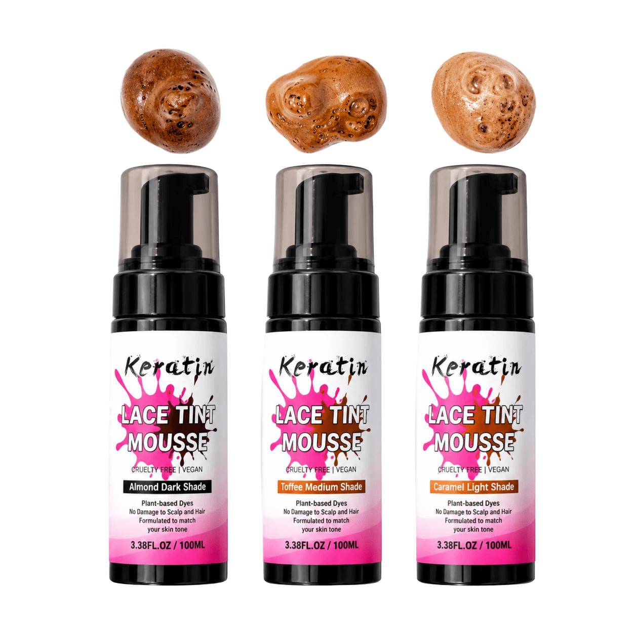 Keratin lace tint mousse pour perruque - TENDANCES STYLES