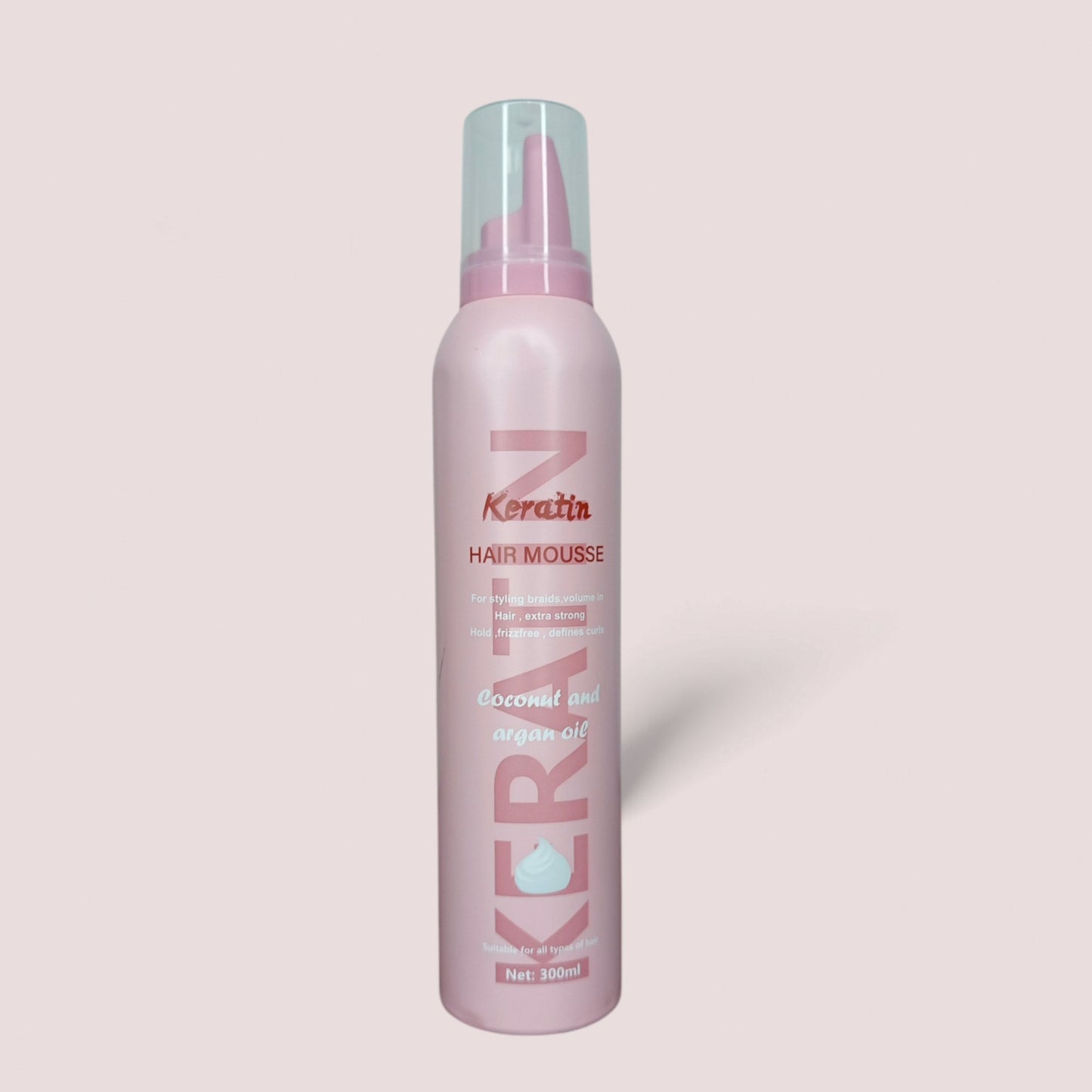 Keratin mousse coiffante coco et argan (Copie)300 ml - TENDANCES STYLES