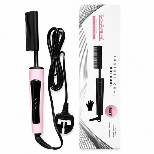 Keratin Peigne chauffant électrique professionnel, écran LED, Température max 500°F - TENDANCES STYLES