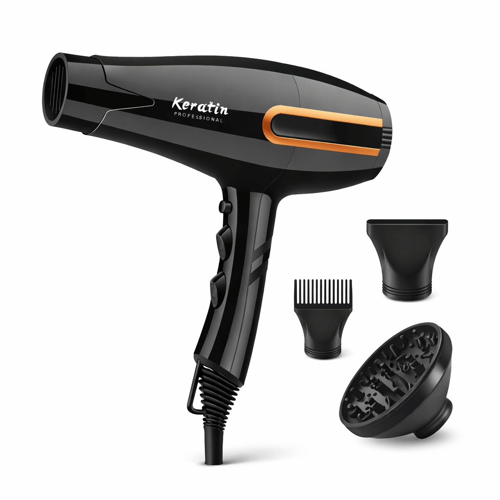 KERATIN Sèche - cheveux Professionnel 3 têtes - TENDANCES STYLES