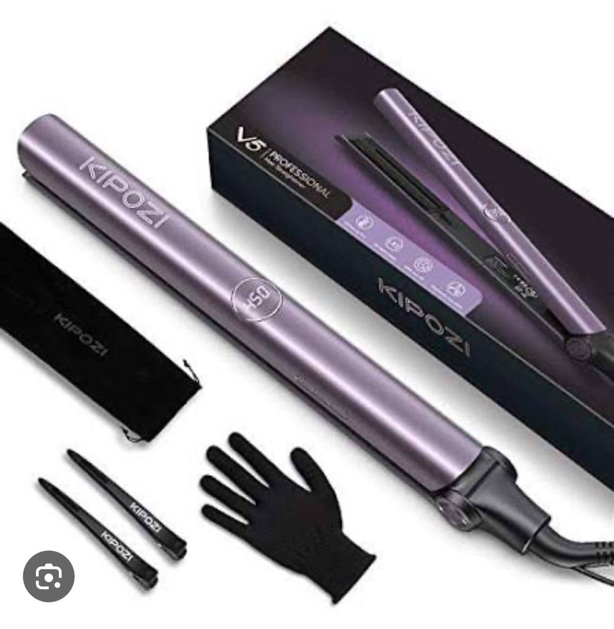 KIPOZI - 2 en 1 Lisseur et boucleur professionnel V5 : lissage optimal et sécurisé jusqu'à 230°F - TENDANCES STYLES