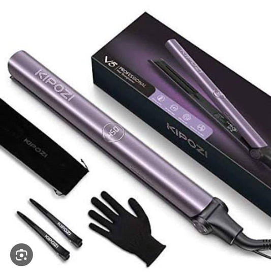 KIPOZI - 2 en 1 Lisseur et boucleur professionnel V5 : lissage optimal et sécurisé jusqu'à 230°F - TENDANCES STYLES