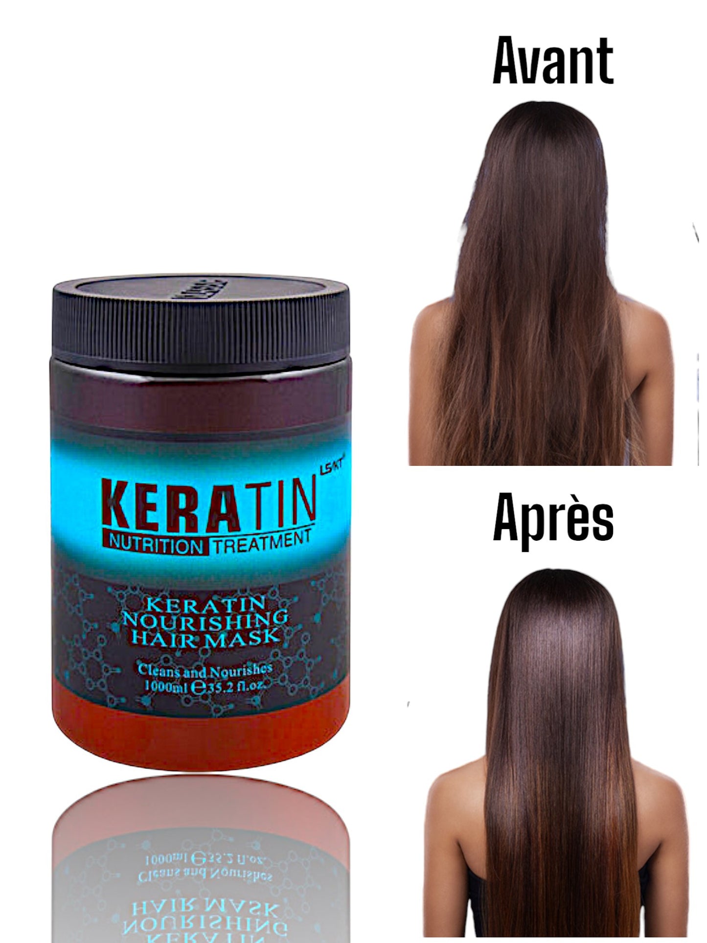 Masque capillaire nourrissant à la kératine - TENDANCES STYLES