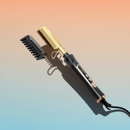 Peigne chauffant électrique professionnel, écran LED, - TENDANCES STYLES