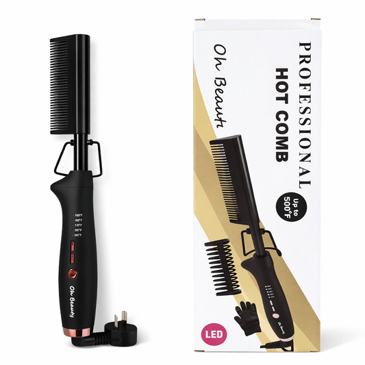 Peigne chauffant électrique professionnel, écran LED, Température max 500°F - TENDANCES STYLES