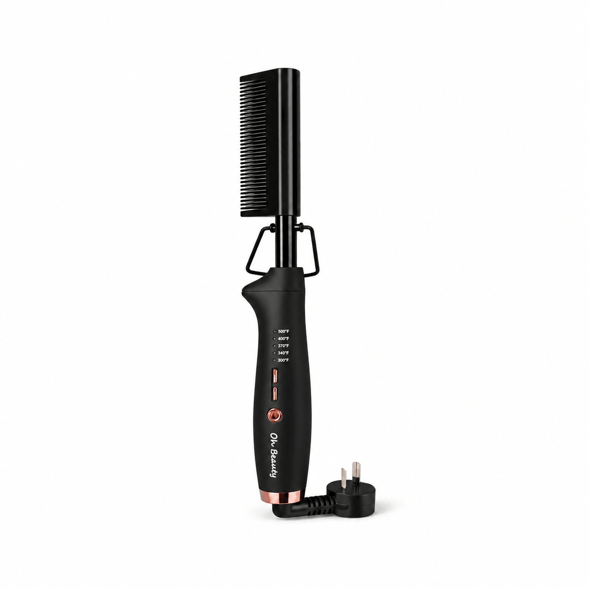 Peigne chauffant professionnel Oh Beauty – Lissage des racines et perruques 500°F - TENDANCES STYLES
