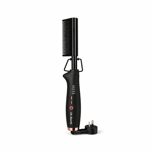 Peigne chauffant professionnel Oh Beauty – Lissage des racines et perruques 500°F - TENDANCES STYLES