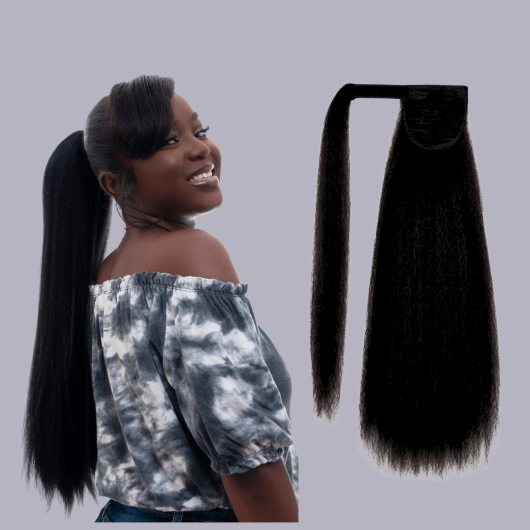 Postiche yaki 22 pouces N°1B en fibre synthétique - TENDANCES STYLES