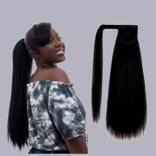 Postiche yaki 22 pouces N°1B en fibre synthétique - TENDANCES STYLES