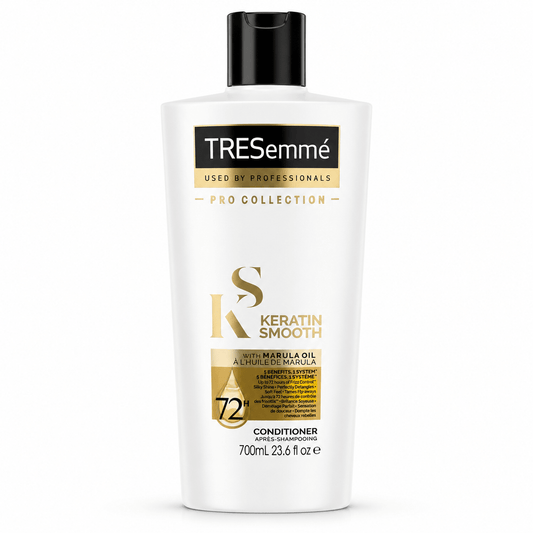 TRESemmé Keratin Smooth Après-Shampooing à l’Huile de Marula – Lissage & Contrôle des Frisottis 72H – 700 ml - TENDANCES STYLES