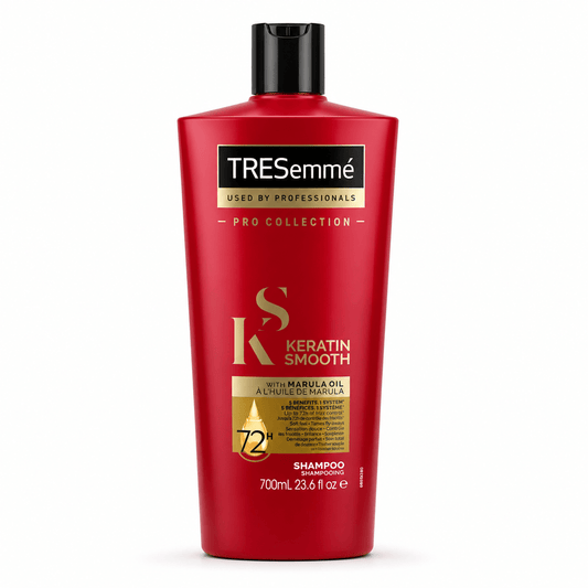 TRESemmé Keratin Smooth Shampooing à l’Huile de Marula – Lissage & Contrôle des Frisottis 72H – 700 ml - TENDANCES STYLES