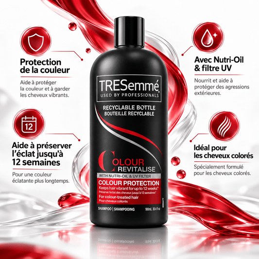 TRESemmé Shampooing Revitalize Colour pour cheveux colorés 900 ml - TENDANCES STYLES